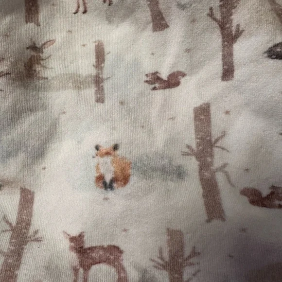 Kids Forest Print Dress with Tights - Picture 2 of 4